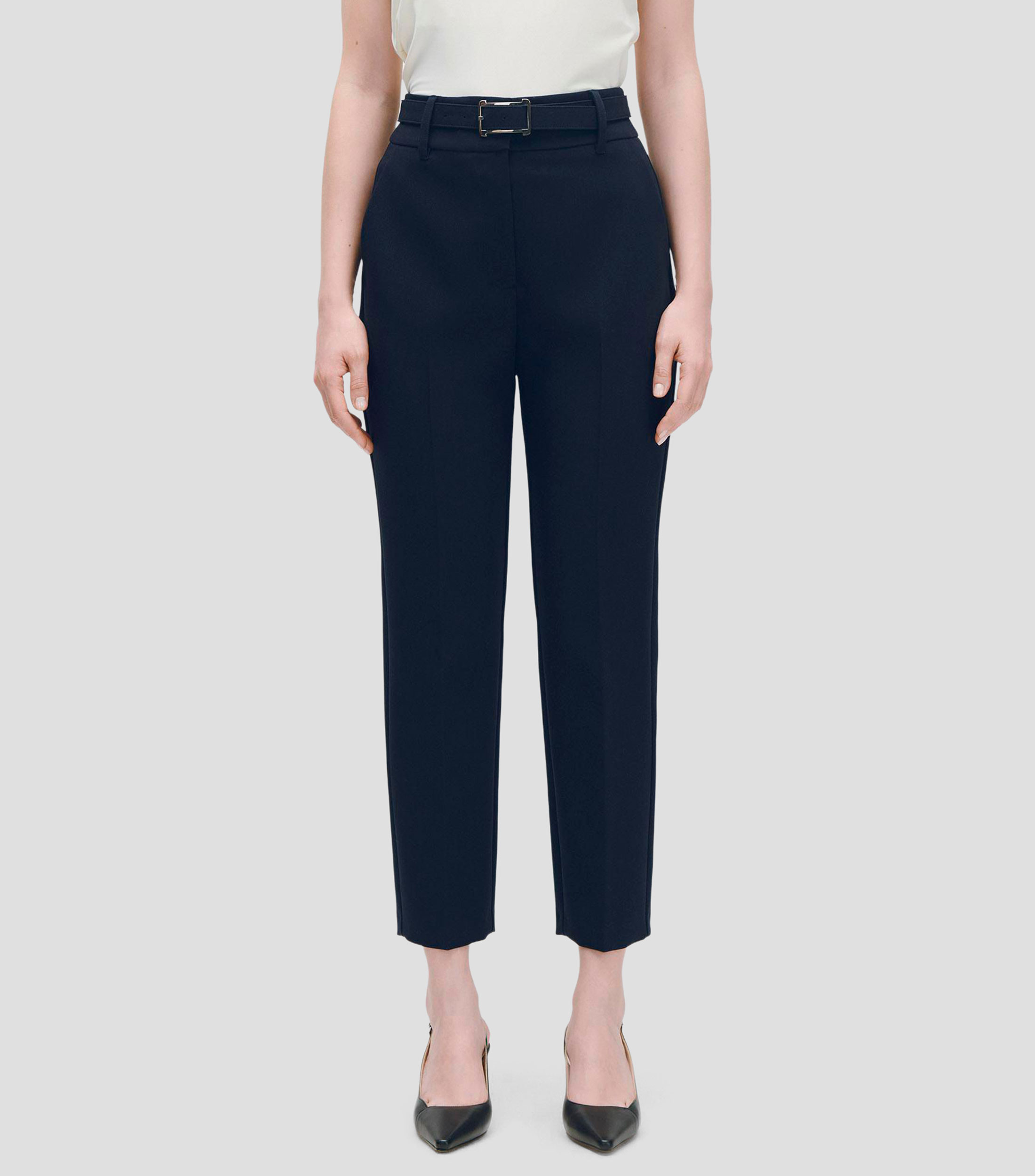 Pantalón Recto Tiro Alto Mujer